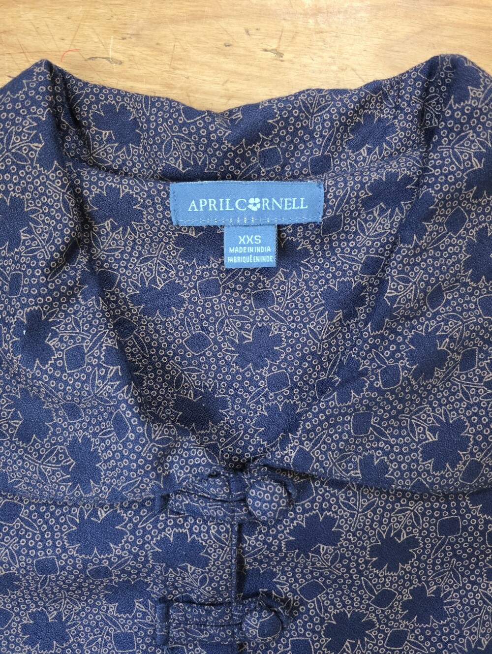 April Cornell Floral Midi-Dress – Size XXS – Indigo Blue - Picture 8 of 8